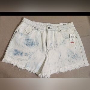 a new day Women's Jean Shorts - White and Blue